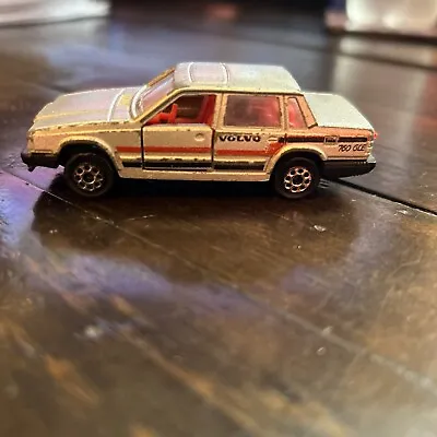 Majorette Volvo 760 GLE No.230 Silver With Red Interior. 1:61 Made In FRANCE • $5