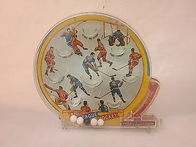 Vintage 1960’s MarxToy Pinball Game Big League Hockey Bagatelle • $23.75