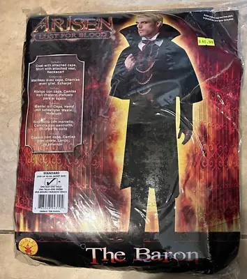 Arisen Lust For Blood Baron Vampire Coat Cape Vest Costume NEW Adult Mens 44 • $39.95