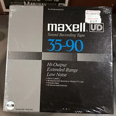 MAXELL UD 35-90 7  REEL TO REEL TAPE New SEALED • $29.98