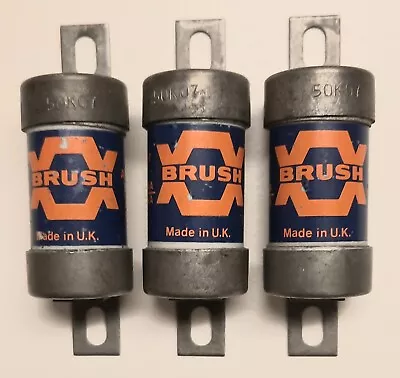 Brush Fuses X3 50amp 50k07 New/old • £12.50