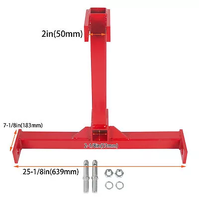 Category 1 Trailer Hitch 3 Point 2  Receiver Tractor Tow Hitch Drawbar Adapter • $39.85
