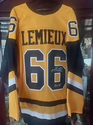 Mario Lemieux  Auto'd Rookie Of The Year (roy) #44/85 Auth. Ccm Jersey  Penguins • $7999.99