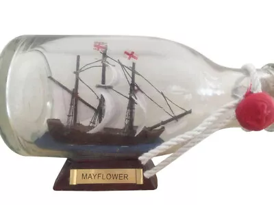 Mayflower Model Ship In A Glass Bottle 5  • $45.78