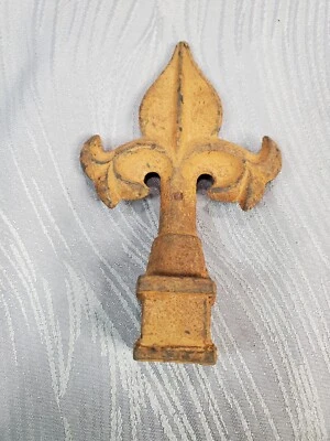 $8 • Buy Vintage Cast Iron Finial For Fence/flag Pole. Decorative, Rustic