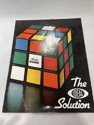 1981 Vintage Rubik’s Cube The Ideal Solution Book Puzzle Game Instructions • $9