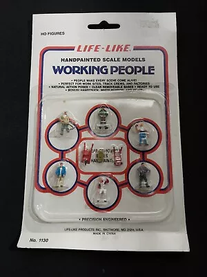 HO Scale Life Like Handpainted Scale Models 9 Piece Working People 1130 • $9.99