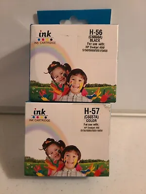 HP450/5150/5550/5551/5650 Ink Cartridges For Printers.(C6657A &C6656A) Color & B • $10.50