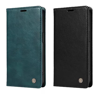 Phone Cover For Samsung J4 J6 Note 20 10 9 Retro Magnetic PU Leather Wallet Case • $14.14