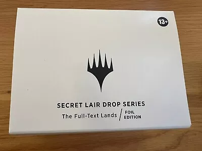 MTG Secret Lair Drop Series: The Full-Text Lands Foil Edition Box Set Sealed • $36