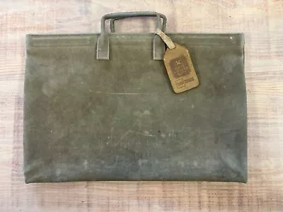First Virginia Bank Vintage Leather Bank Deposit Bag By Hozel USA • $40