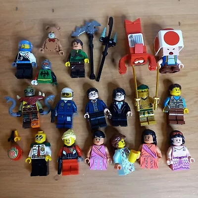 Lego Minifigures Bulk Bundle - Harry Potter - Ninjago - Mario - With Weapons • $33