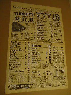 A & P Grocery BALTIMORE MD 1963 Newspaper Ad • $11.99