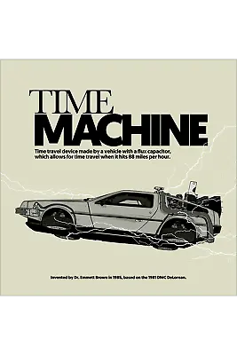 Back To The Future 12x12 Time Machine By CranioDsgn Ltd X/50 Poster Mondo MINT • $60