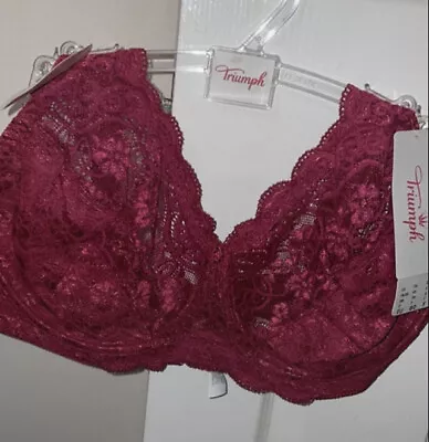 £26.99 • Buy Triumph Amourette 300 W Bra Non Padded Lace Underwired 10166797 RRP £42 Size 36E