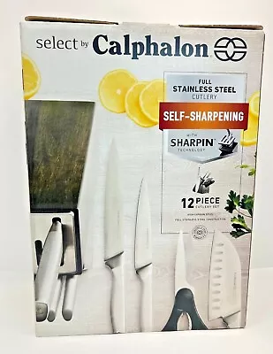 Select By Calphalon 12pc Stainless Steel Self-Sharpening Cutlery Set • $110