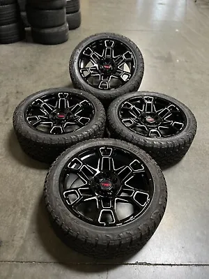 22  Gloss Black Milled TRD Wheels W/ Tires Fits Toyota Tacoma 4Runner FJ Cruiser • $2099