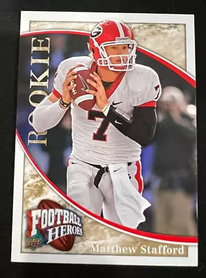 MATTHEW STAFFORD Georgia Bulldogs 2009 Upper Deck Football Heroes Rookie RC #118 • $1.79