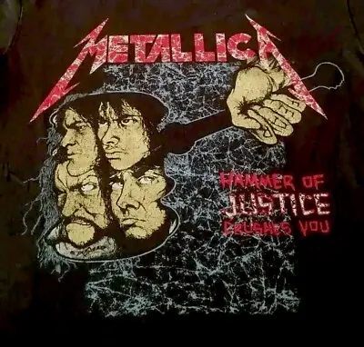 METALLICA ...And Justice For All T-Shirt M Vintage Thrash Heavy Metal Rock • $29.99