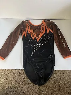 $47.99 • Buy Dreamlight Activewear Jeweled Leotard ADXS Adult Extra Small Flame Skyline