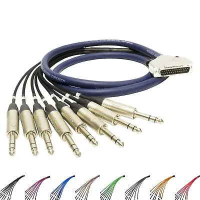 25 Pin D Sub To TRS Jack Cable. DB25 Van Damme Multicore Snake Loom TECHFLEX. • £224.09