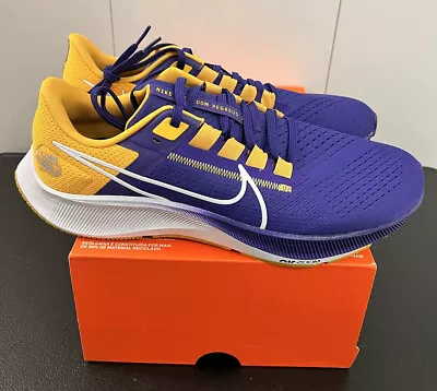 New Nike Air Zoom Pegasus 38 LSU Tigers DJ0831 500 Men Size 12.5 • $199