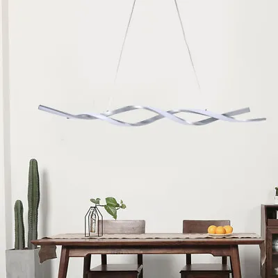 Modern Wave Chandelier LED Ceiling Light Pendant Lamp Kitchen Hanging Fixture • $45.12