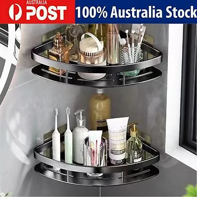 Corner Shower Caddy Wall Mounted Bathroom Shelf Storage Organizer For Kitchen • $14.98