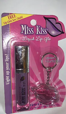 Naturistics Miss Kiss 1861Q-05 Liquid Lip Glo-Heartbreaker +Lip Gloss Key Chain. • $16.99