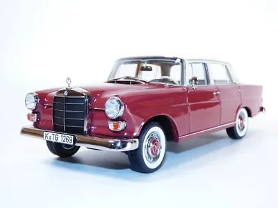 1966 Mercedes Benz 200 Red & Ivory Roof 1/18 W110 190 • $103.77
