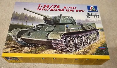 Italeri T-34/76 M-1943 Soviet Medium Tank Wwii 1:35 • $21.99