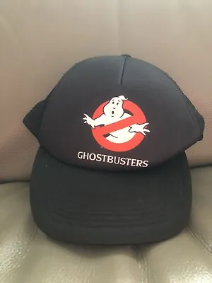 Ghostbusters Black Cap 2016 Retro Vintage Style Mens Ghost Trucker Hat Official  • $22.99