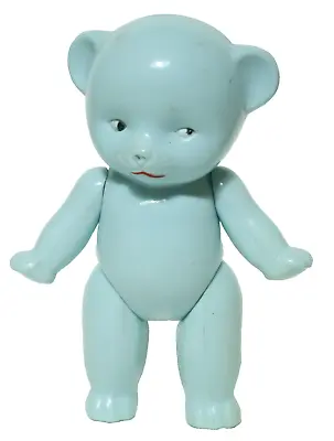 Alter Orig. Schildkröt Teddy Rasselbär Doll 13cm Rattle Teddy Bear Blue Bears • $103.52