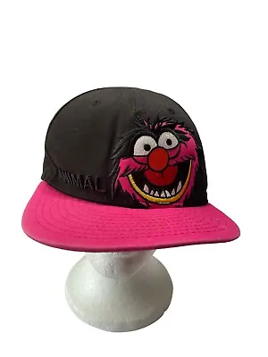 The Muppets ANIMAL New Era Snapback Hat Cap OSFM Embroidered Pink Black • $34.99