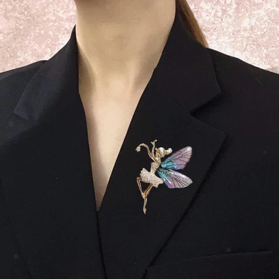 £5.22 • Buy Dancing Girl Brooch Pin Dress Accessories Fairy Gifts For Wedding
