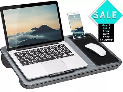 Portable Desk With Device Ledge Mouse Pad And Phone Holder • $19.95