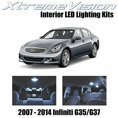 XtremeVision Interior LED For Infiniti G35 G37 Sedan 07-14 (10 PCS) Cool White • $10.99