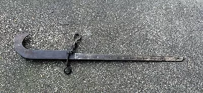 Antique 32.5  Beam Balance Hanging Scale For Cotton Tobacco Grain Up To 160 Lb • $25.99