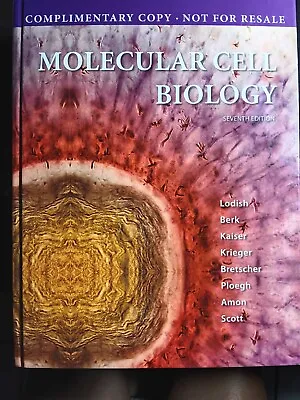  (complimentary Copy) Molecular Cell Biology By Lodish Berk Kaiser  • $70.40