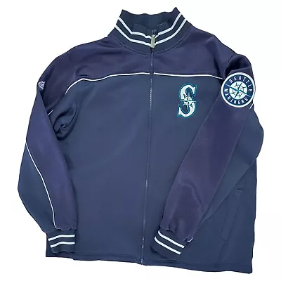 Seattle Mariners Mens X Large Majestic MLB Authentic Collection Full Zip Jacket • $39.97