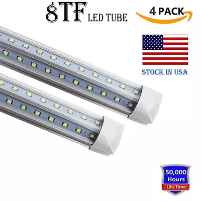 8FT LED Shop Light Fixture LED Tube Light 8 Foot T8 Linkable Shop Garage Light • $75.59
