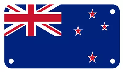 New Zealand Flag Motorcycle ATV 4  X 7  License Plate Original Version  • $13.41