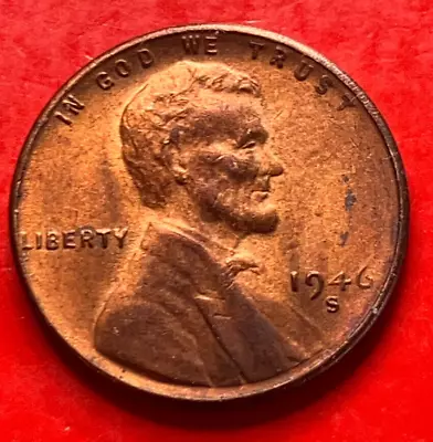 1946 S Lincoln Wheat Cent Penny GEM BU From An Original Bank Roll • $0.99