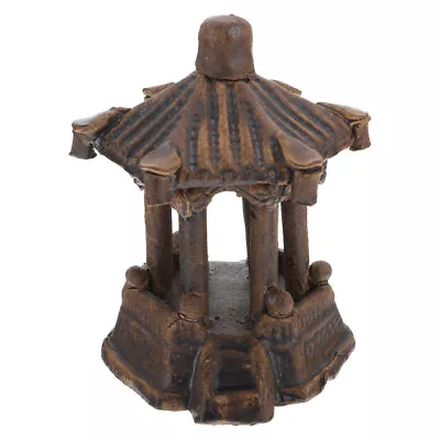 Miniature Pagoda Statue Ceramic Pagoda Figurine Table Meditation Zen Garden • £14.38