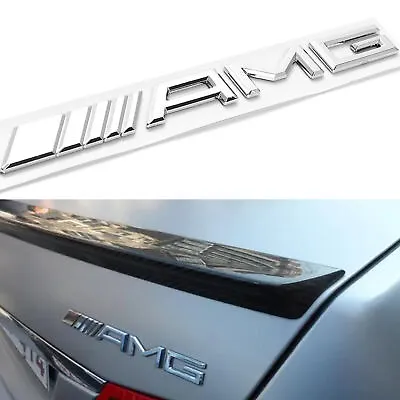 3D Emblem Rear Tailgate Trunk Lid Badge For AMG A C E S CL SL G Models Chrome • $13.99