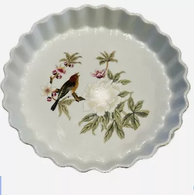 Chinese Garden By Shafford Baking Serving Dish Peonie Flower Butterfly Vintage • $14.99