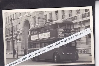 London Transport - K2 Type Trolley Bus - No. 1239 @ Moorgate - Photo - B11189 • £1
