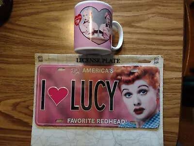 I Love Lucy VTG 50th Anniversary Mug Episode #39  Job Switching  + License Plate • $6