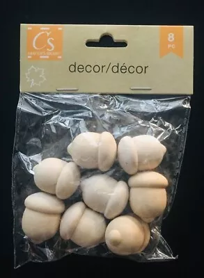Crafter’s Square MINI NATURAL WOOD ICON Acorn Apple Mushroom Toadstool CHOOSE • $4.95