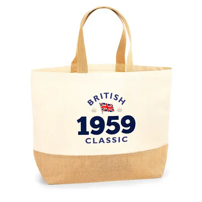 65th Birthday Vintage Gift Women’s Ladies Shopping Bag Present Tote Idea • £12.95